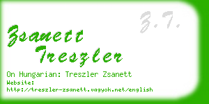 zsanett treszler business card